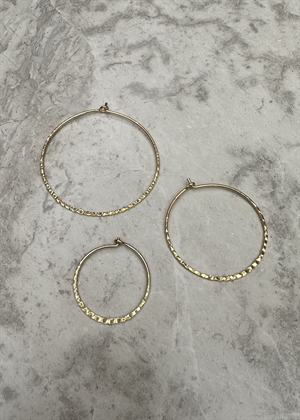 Alma medium hoops Forgyldt Pico 